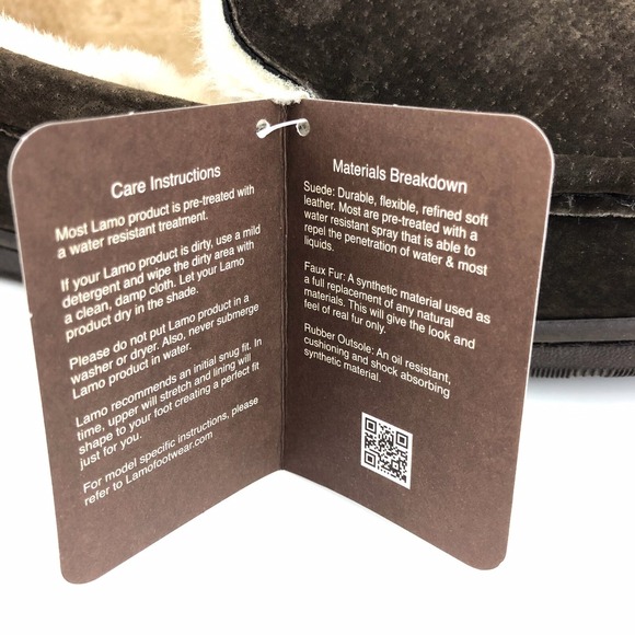 Lamo Harrison Slippers Men\'s Size 12‎ Brown Suede Leather Rubber Sole Moccasin main image 9
